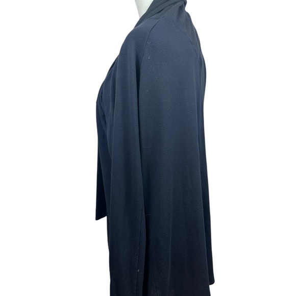 Athleta black open front sweater/jacket/wrap size medium - Picture 4 of 6
